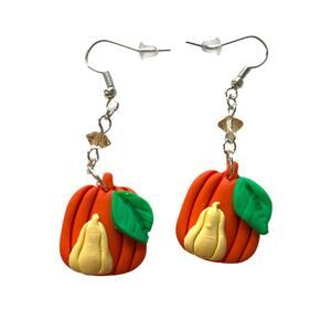 Pumpkin & Gourd Handmade Earrings - Polymer Clay